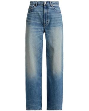Polo Ralph Lauren Wide-Leg Cotton Jeans - Blue