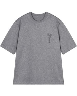 JNBY Knot-Embroidery T-Shirt - Grey