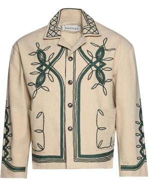 BAZISZT Baya embroidered shirt jacket - Metálico