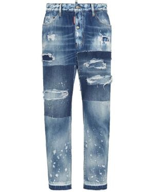 DSquared² Jeans Im Distressed-Look - Blau