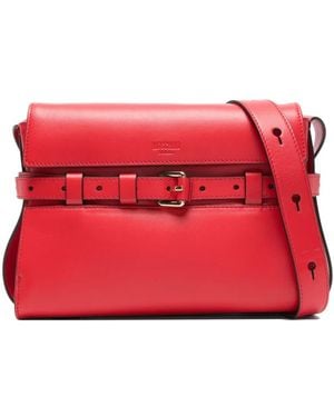 Moschino バックル ショルダーバッグ - レッド