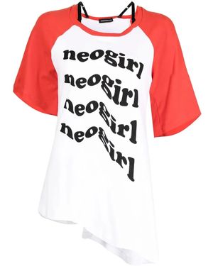 Undercover Graphic-Print Cotton T-Shirt - Red
