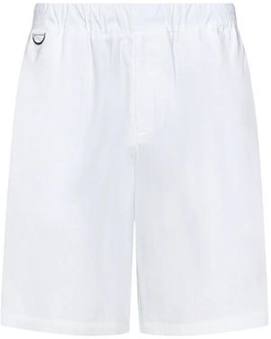 Low Brand Short Cargo À Taille Élastiquée - Blanc