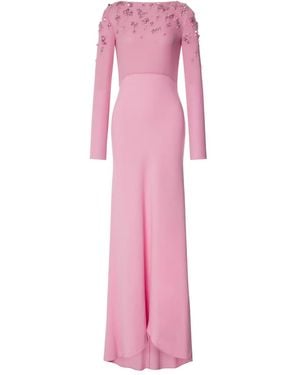 Alberta Ferretti Crepe Dress - Pink