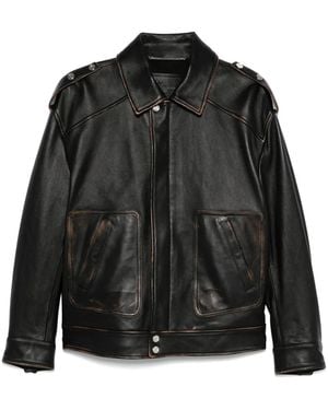 Blumarine Leather Jacket - Black