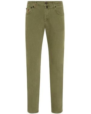 Kiton Vaqueros Con Diseño De Cinco Bolsillos - Verde