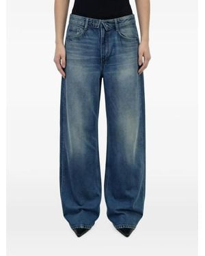 Liu Jo Zip-Detail Wide-Leg Jeans - Blue