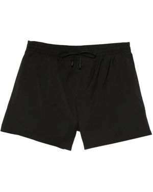 Balmain Drawstring-Fastening Swim Shorts - Black