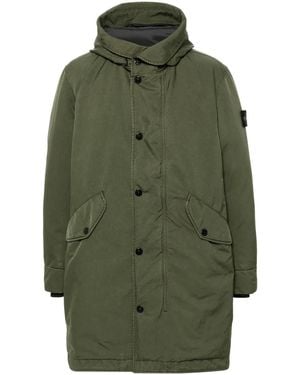 Stone Island Compass-Badge Coat - Green