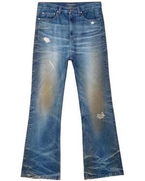 CAMPERLAB Jean Court À Effet Délavé - Blue