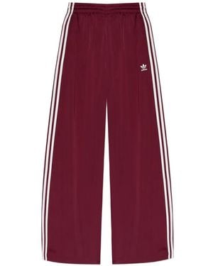 adidas Side-Stripe Wide-Leg Trousers - Purple