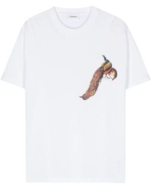 Soulland Kai' Peacock Tシャツ - ホワイト