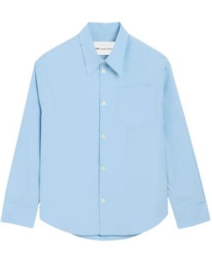 Ami Paris Oversize Ami De Coeur Shirt - Blue