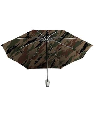 Maharishi Senz Camo-Print Logo-Print Umbrella - Brown
