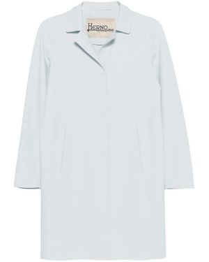 Herno Abrigo Con Botones - Blanco