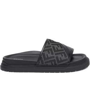 Fendi Diagonal FF jacquard sandals - Grau