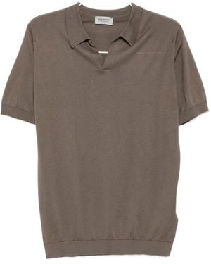 John Smedley Short-Sleeved T-Shirt - Grey