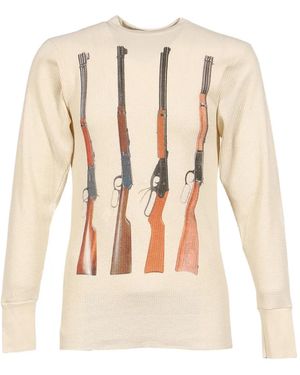 Joshua J Slug Thermal Graphic-Print Jumper - White