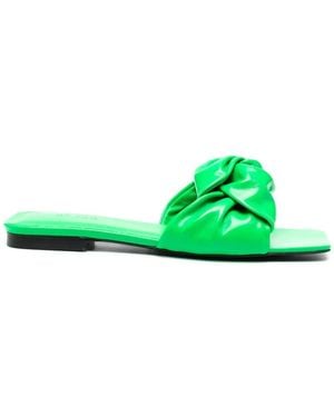 BY FAR Lima Open-Toe Sandals - Green
