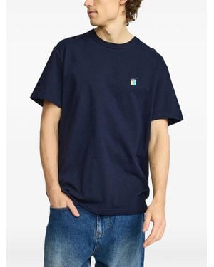 Revolution Camiseta Bordada - Azul