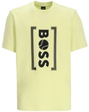 BOSS Logo-Print T-Shirt - Metallic