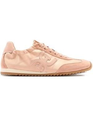 Sam Edelman Isella Ribbon Lace-Up Trainers - Pink