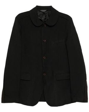 COMME DES GARÇON BLACK Single-Breasted Jacket - Black