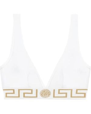 Versace Reggiseno Greca Medusa Head - Bianco