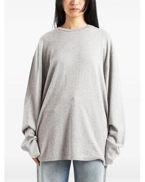Extreme Cashmere N°452 Rock Long-Sleeved T-Shirt - Grey