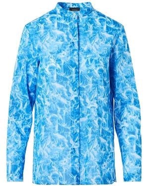Akris Blouse À Imprimé Whitecaps - Blue