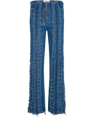 Jean Paul Gaultier The Lace-Up Jeans - Blue