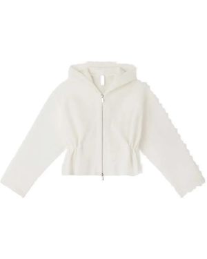 CFCL Tc Milan Cropped Hooded Cardigan - White