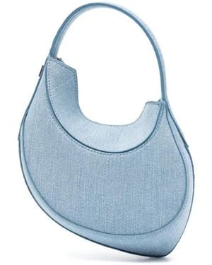 Mugler Borsa Mini Spiral Curve 02 Denim - Blu