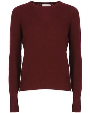 Oliver Lattughi Crew-Neck Ribbed-Trim Jumper - Red