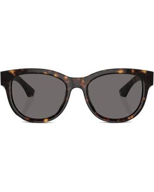 Burberry Tortoiseshell Wayfarer-Frame Sunglasses - Grey