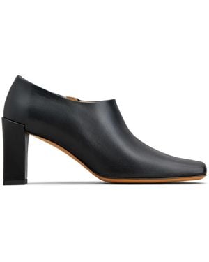 Tod's 85Mm Leather Court Shoes - Black