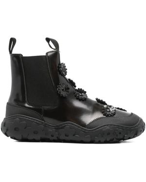 Cecilie Bahnsen Binley Chelsea-Boots mit Blumendetail - Schwarz