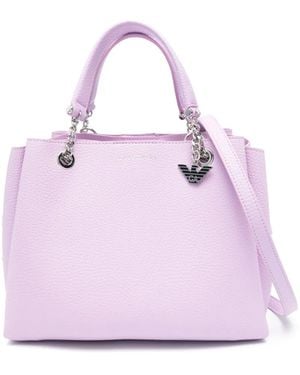 Emporio Armani ロゴ ハンドバッグ - ピンク