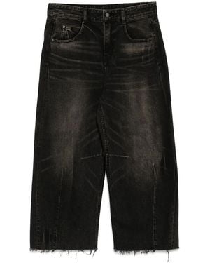 JNBY Tapered Frayed Edge Jeans - Black
