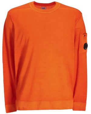 C.P. Company Pullover mit Linsen-Detail - Orange