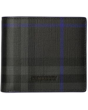 Burberry City Check Bifold Wallet - Black