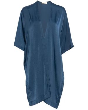 MOUTAKI Kimono Drappeggiato - Blu