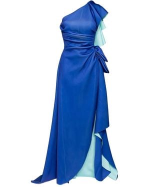 Saiid Kobeisy Taffeta Dress - Blue