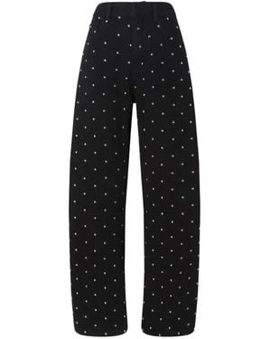 Pinko Crystal-Embellished Jeans - Black