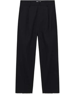 Jonathan Simkhai Wilson Wide-Leg Pleated Pants - Black