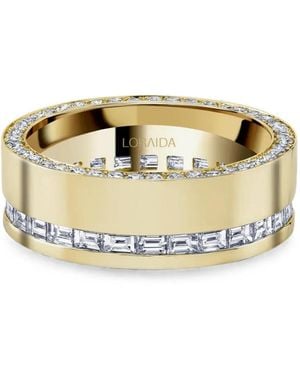 Loraida Cigar Band Diamond Ring - Metallic