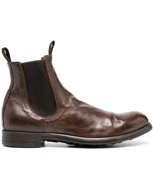 Officine Creative Leather Chelsea Boots - Brown