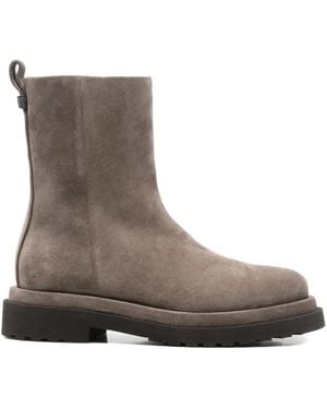 Brunello Cucinelli 30Mm Side-Zip Suede Ankle Boots - Brown