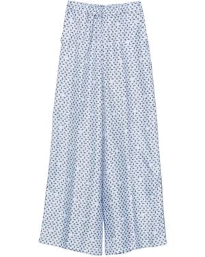 Max Mara Silk Trousers - Blue