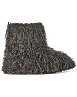 UGG Classic Short Fluff Momma Boots - Gray